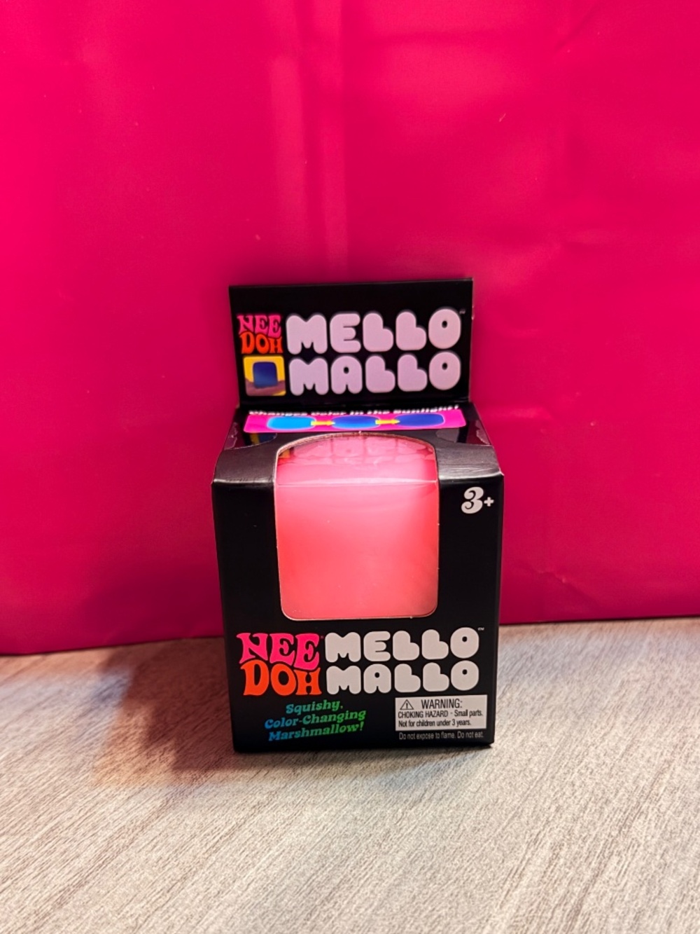 Authentic Needoh Mello Mallo-Pink Squishy